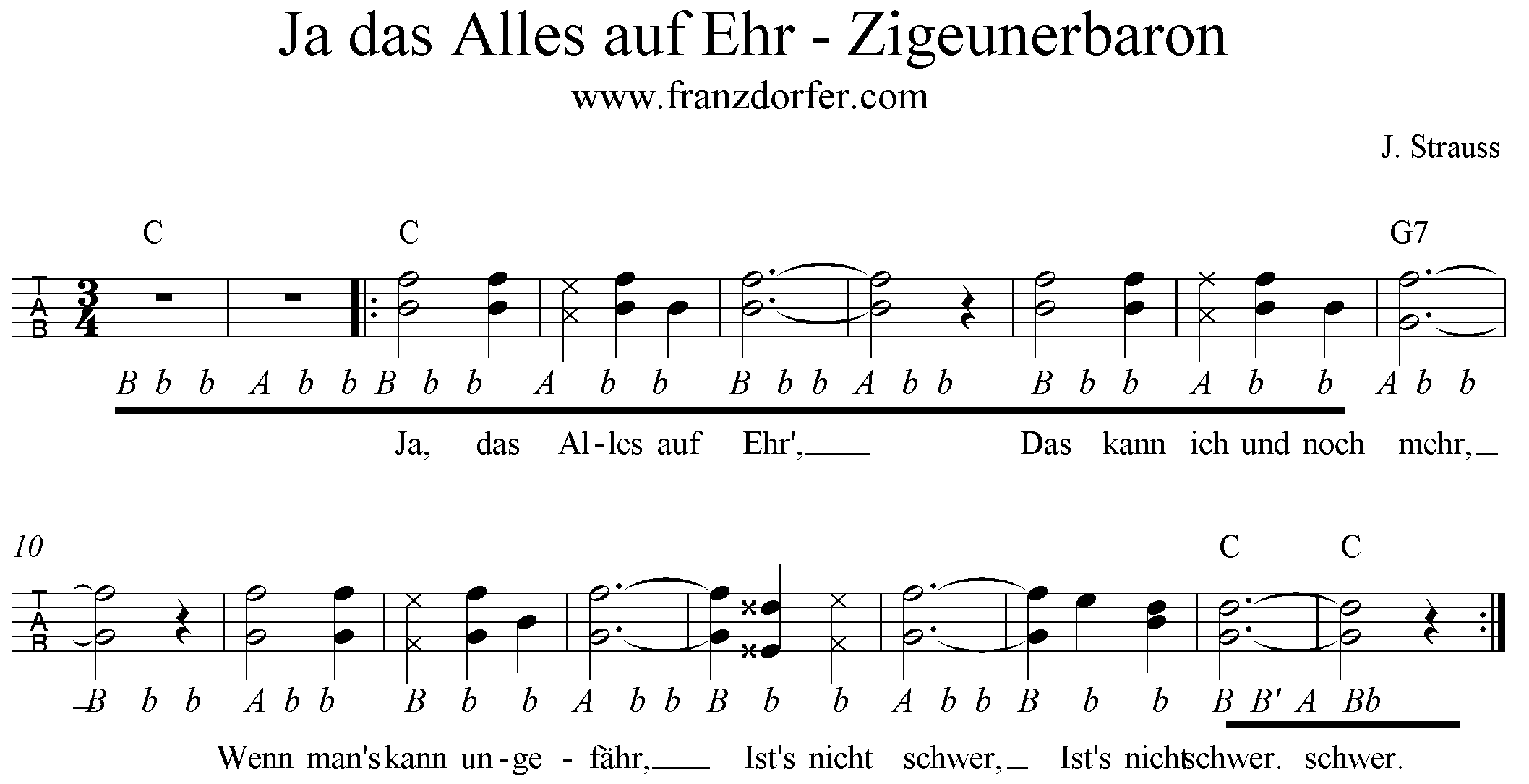 Griffschrift - Zigeunerbaron